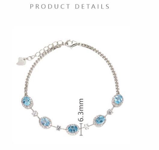 S925 Sterling Silver Natural Garnet Apatite Amethyst and Colorful Gemstone Bracelet